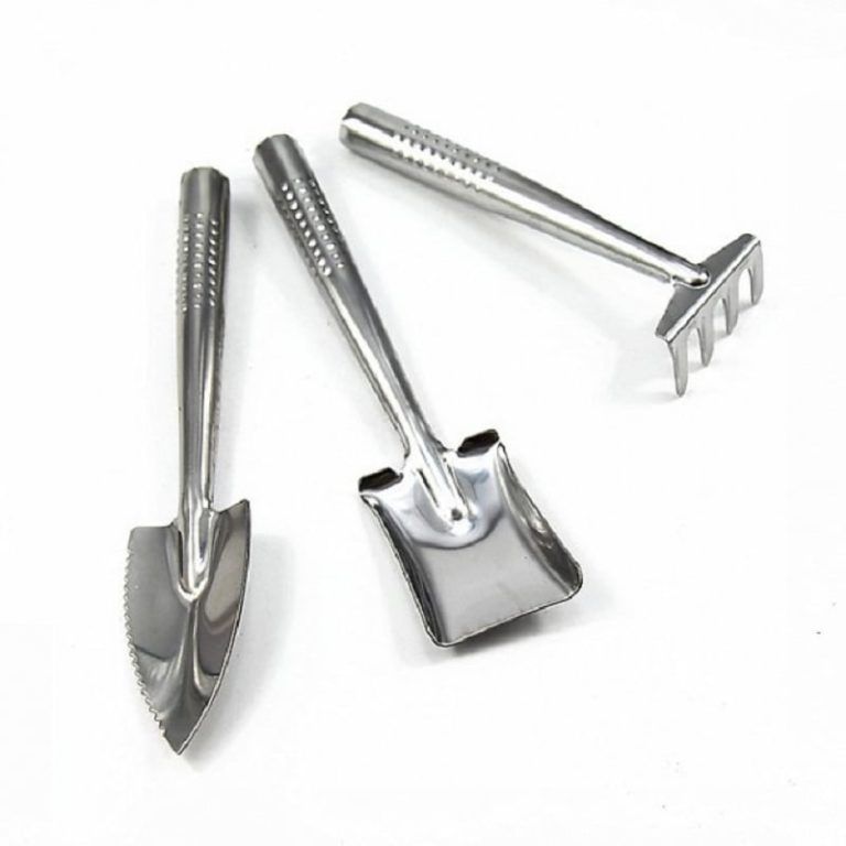 Bộ 3 dụng cụ làm vườn Inox ảnh 1 — cây để ở bàn làm việc
