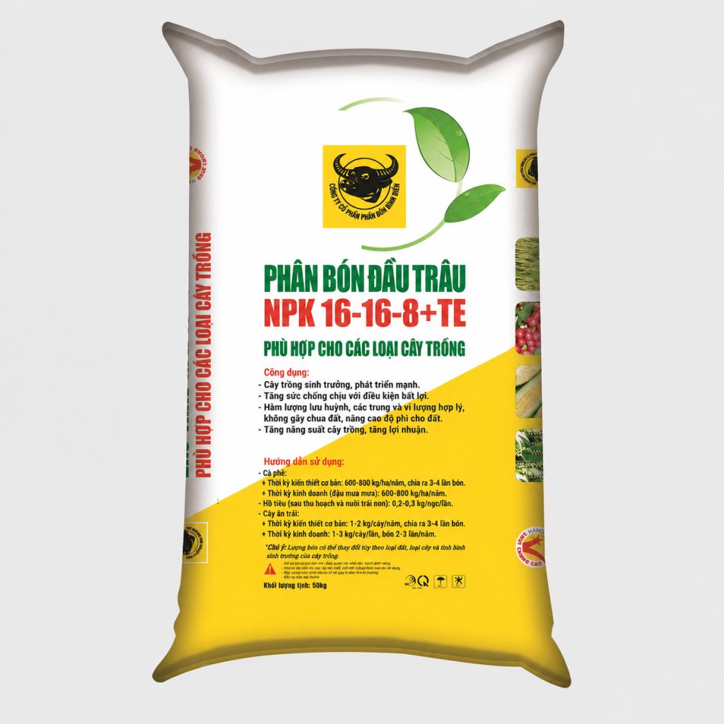 Phân bón BĐ-LA NPK 16-16-8+TE Cung cấp dinh dưỡng, thúc đẩy tăng trưởng cây trồng Bao 50kg ảnh 2 — cây cảnh để bàn gần đây