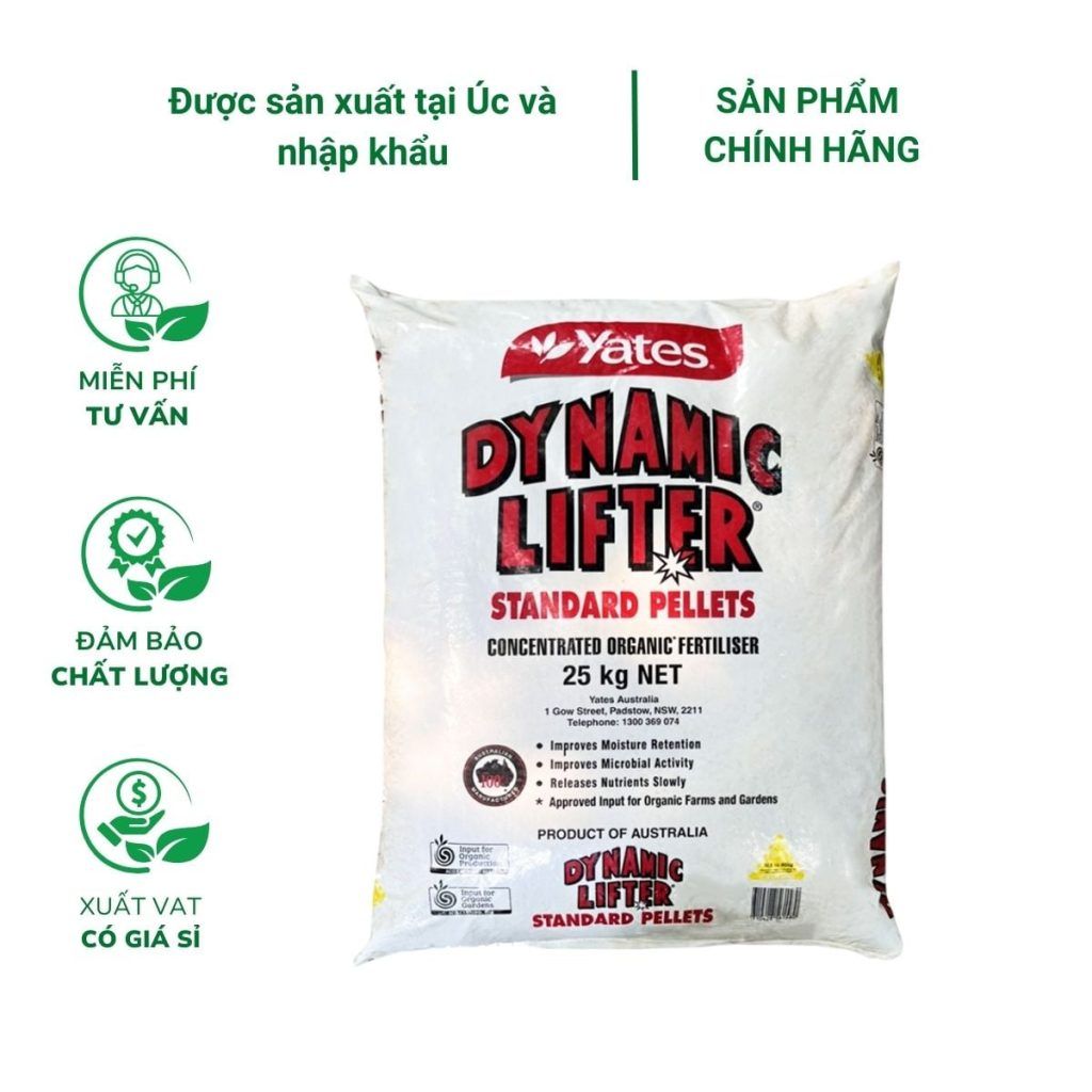 Phân hữu cơ Úc Dynamic Lifter (25kg) Cung cấp chất dinh dưỡng, tăng sức đề kháng cho cây trồng (Chỉ bán tại HCM) ảnh 1 —…