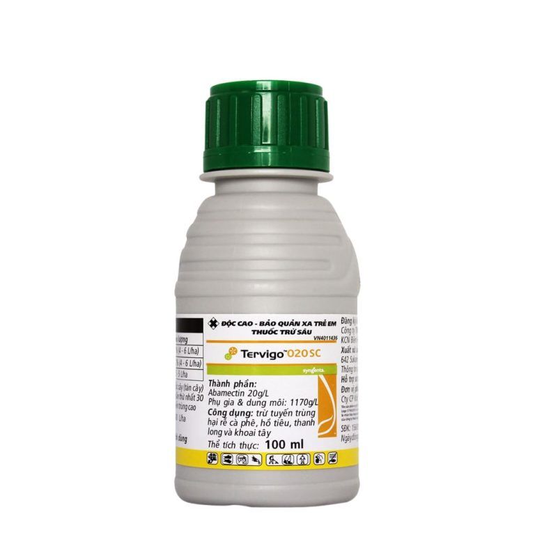 Tervigo 020SC (100ml) Phòng ngừa tuyến trùng, ngăn thối rễ cây trồng, hoa kiểng ảnh 2 — cây để bàn phong thuỷ mệnh hoả